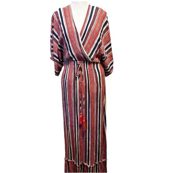 Cotton Bleu Dresses & Skirts - Cotton Bleu Maxi Dress Size L Y2K Boho Festival Hippie Retro Casual Beachy